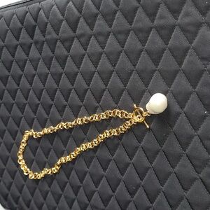 Gold Chain Necklace with Large Pendant